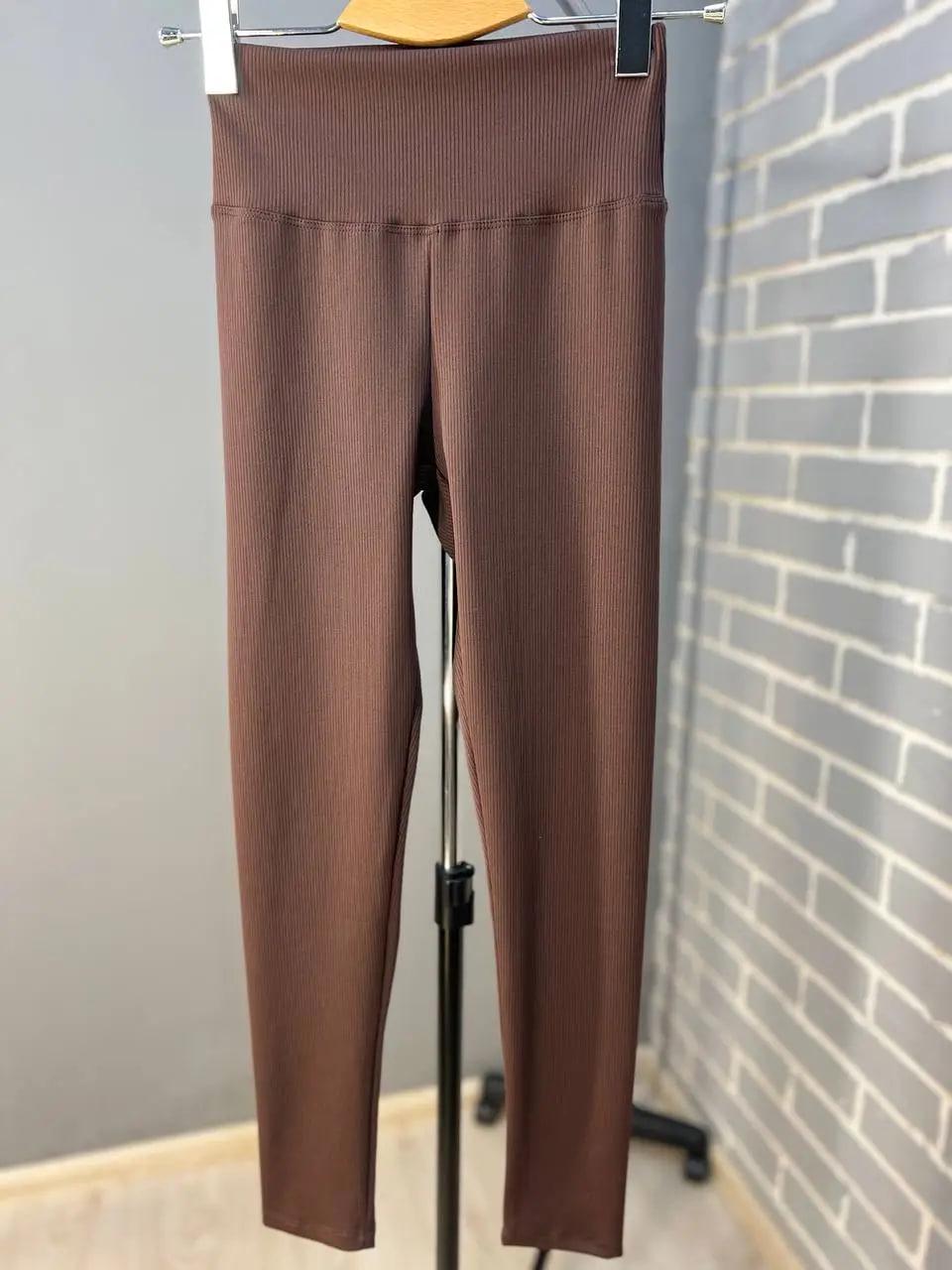 Лосины женские LADY HUREM 2247 рубчик широкий утягивающий пояс S Коричневый (1530) - фото 5 Лосины женские LADY HUREM 2247 рубчик широкий утягивающий пояс S Коричневый (1530) - фото 5