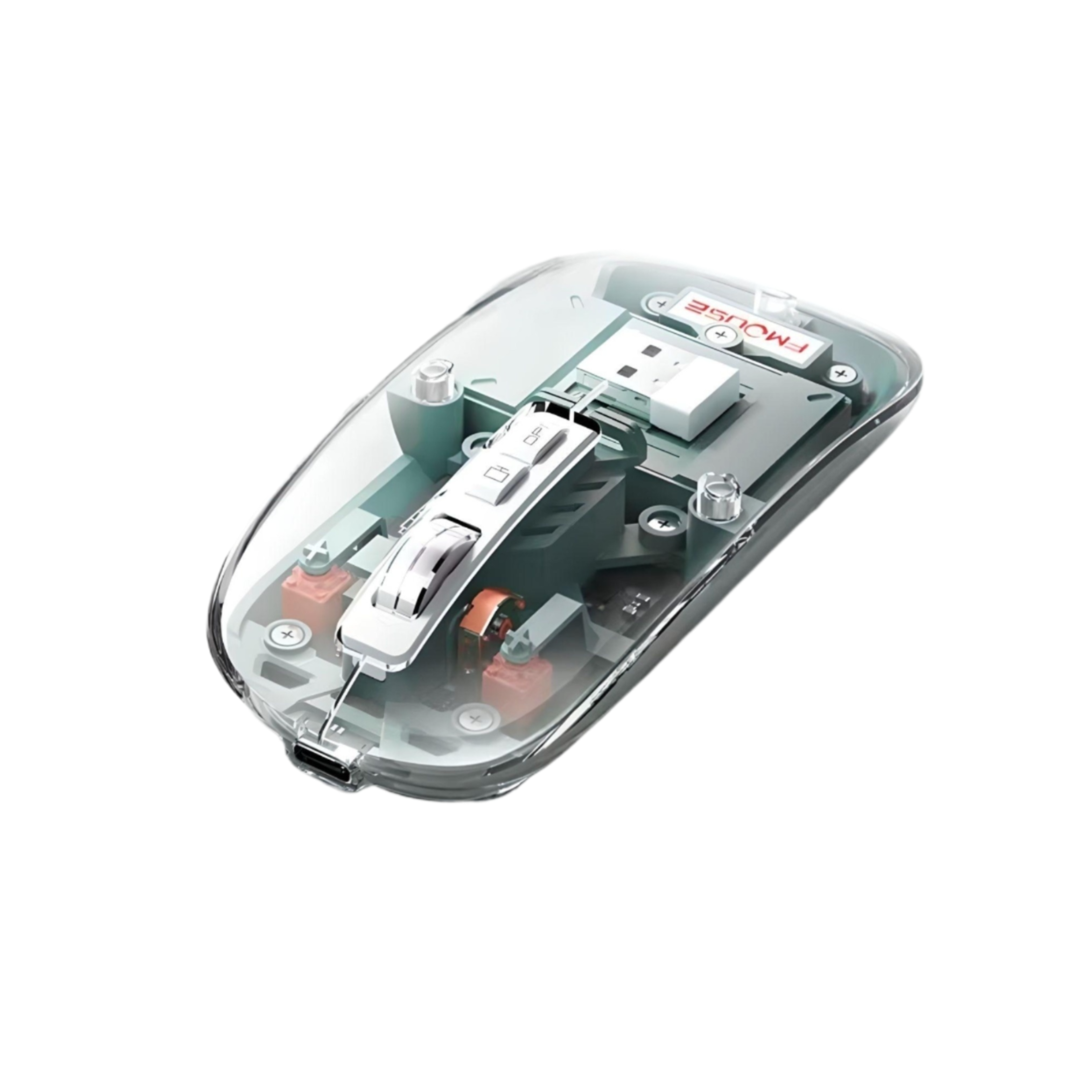 Мишка бездротова FMOUSE M133 з підсвічуванням Green