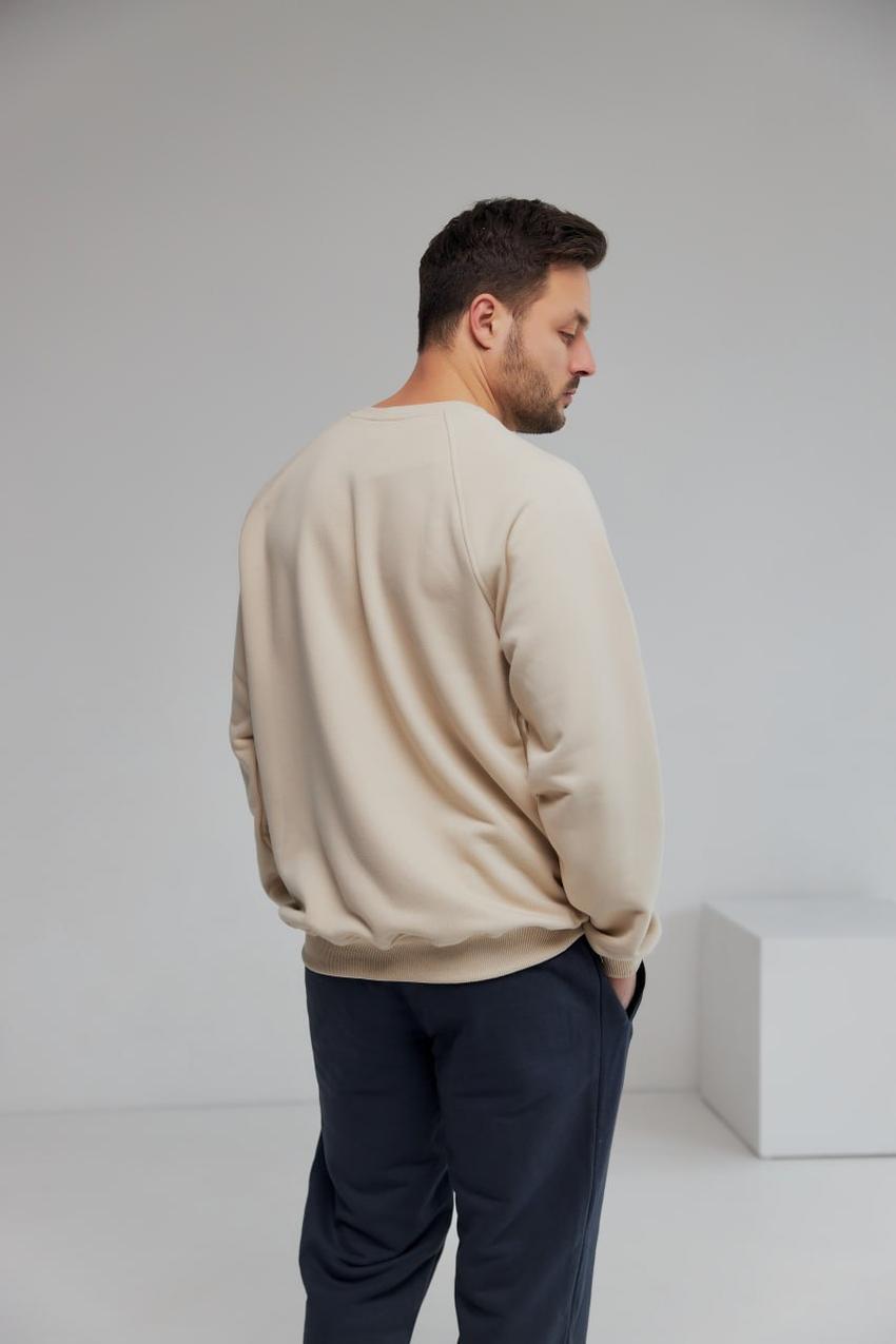 Свитшот мужской М138.3 3XL Бежевый (608-1-65) - фото 2