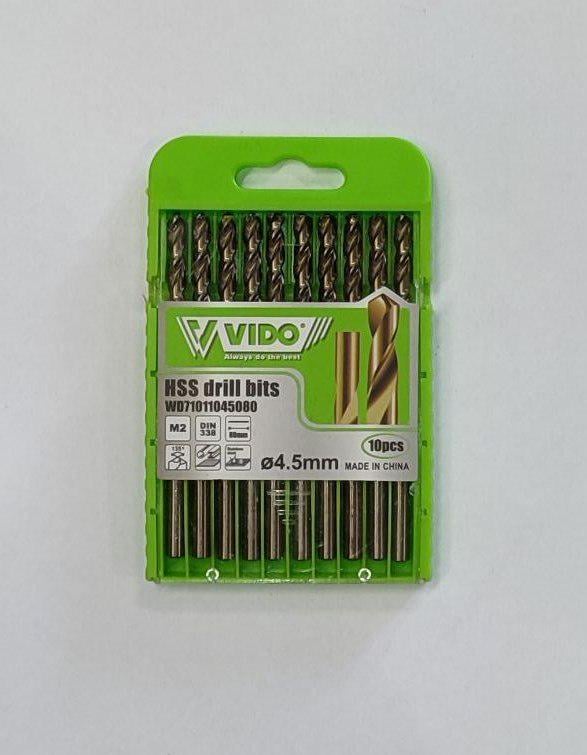 Сверло по металлу Vido WD71011045080 4.5 мм (27763064)