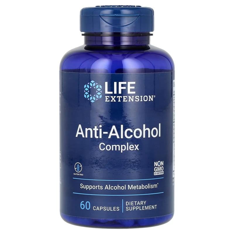 Минеральный комплекс Life Extension Anti-Alcohol Complex 60 Capsules (LEX-22400)