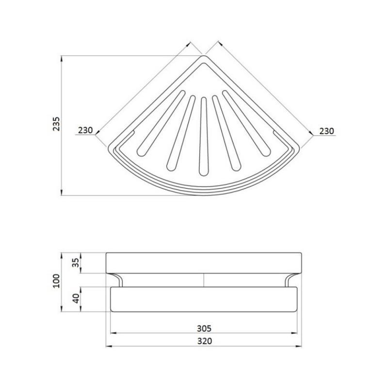 Полка Qtap PL01 (SD00031256) - фото 2