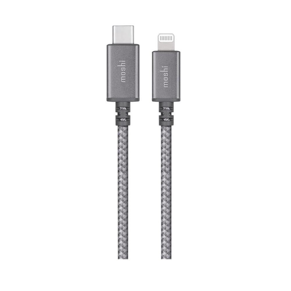 Кабель синхронизации Moshi Integra™ Cable USB-C to Lightning 0.25m, Titanium Gray (99MO084043)