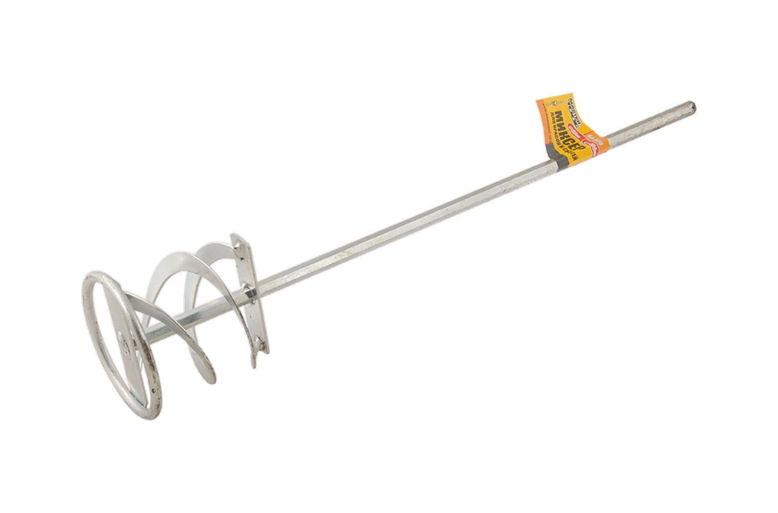 Миксер строительный для красок и смесей MasterTool ленточный HEX Ø 80 мм L 400 мм (80-0018)