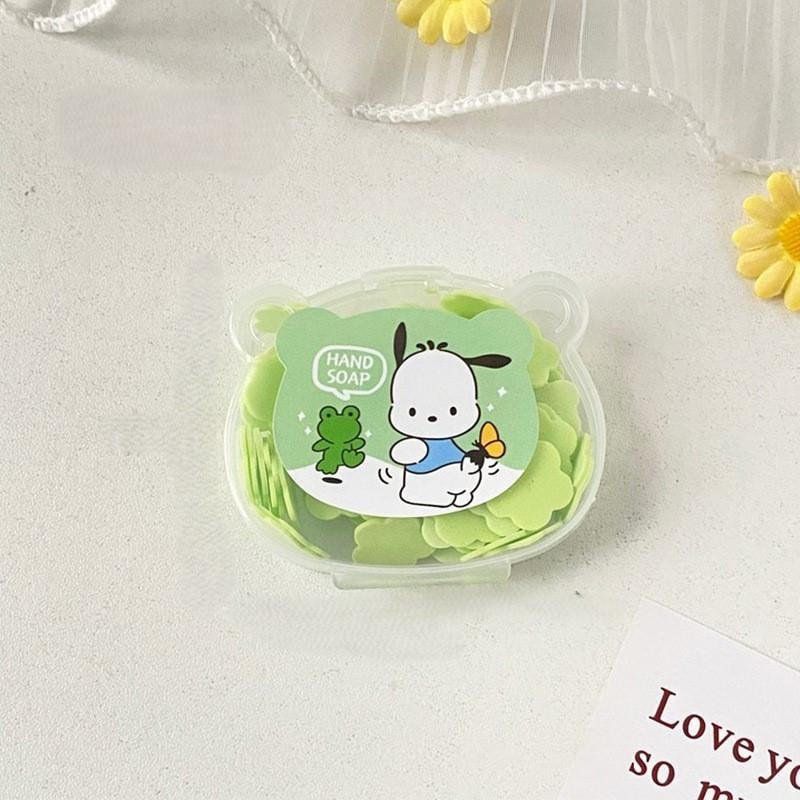 Мыло дорожное детское Pochacco лепестки Зеленый (0181)