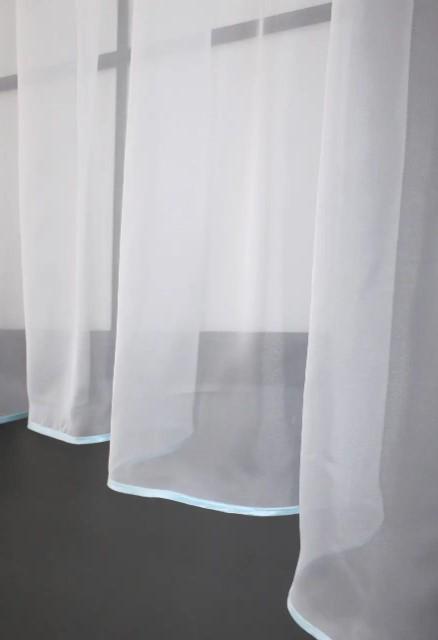 Гардина на кухню з аркою 280х170 см Білий/Блакитний (036к) - фото 2 Гардина на кухню з аркою 280х170 см Білий/Блакитний (036к) - фото 2