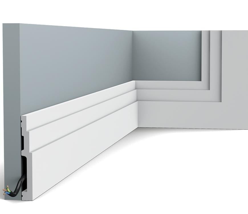 Плинтус напольный гладкий Orac Decor SX180 2000х120х16 мм (2860)