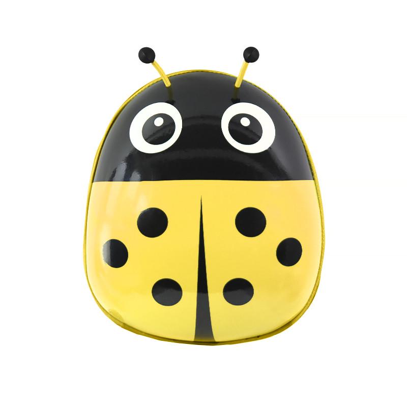 Дитячий рюкзак з твердим корпусом Lesko 229 Ladybug Yellow