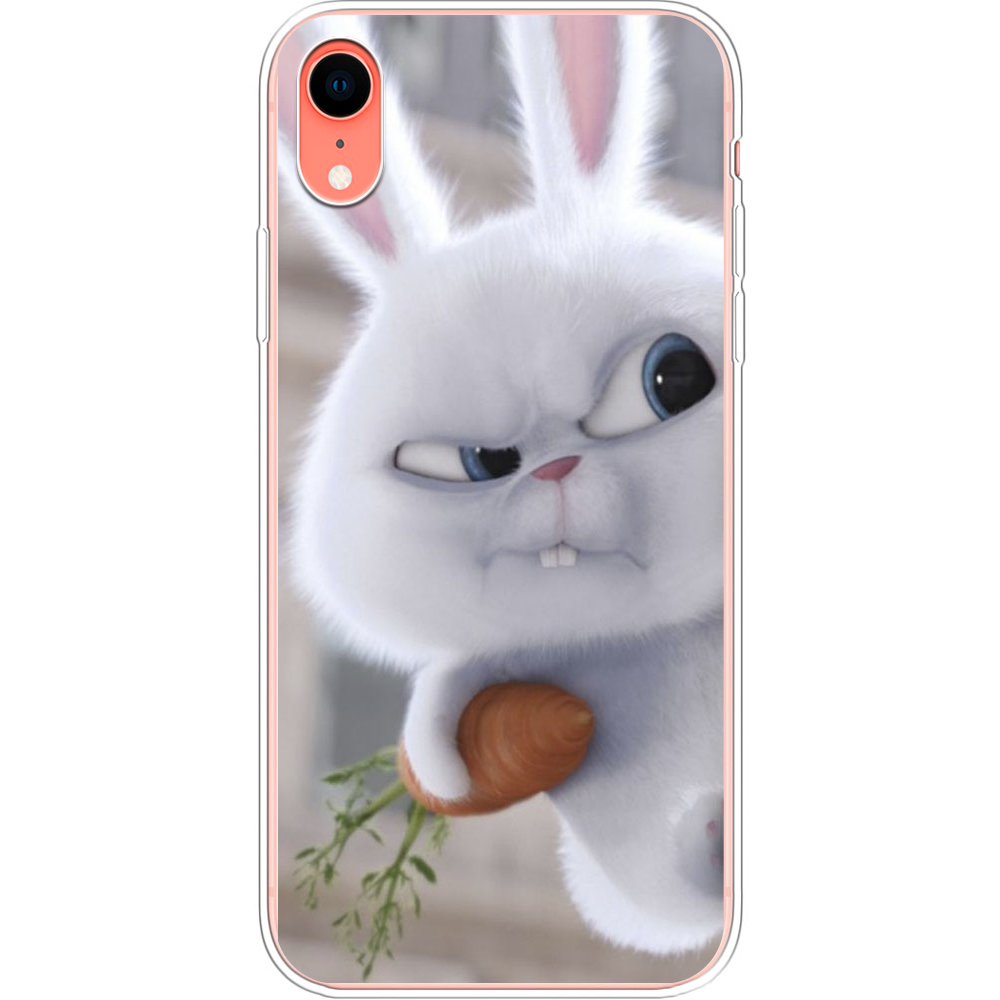 Чохол Boxface iPhone XR Rabbit Snowball Прозорий силікон (35417-up1116-35417)