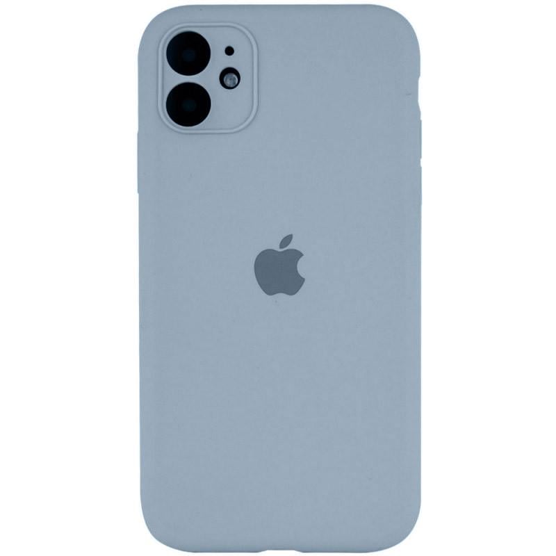 Противоударный чехол Silicone Case Full Camera Protective AA для Apple iPhone 12 6.1" Голубой/Sweet Blue