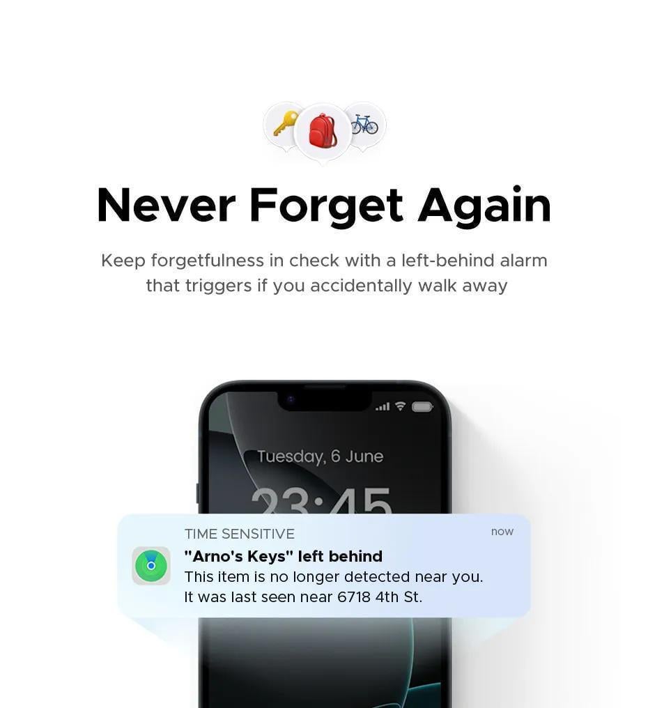 Трекер смарт Ugreen 1 2 Чорний (45297) - фото 5