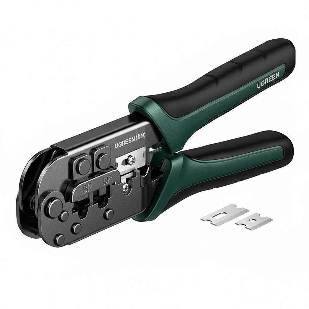 Кримпер многофункциональный Ugreen RJ45 RJ11 Черно-зеленый (10952) Кримпер многофункциональный Ugreen RJ45 RJ11 Черно-зеленый (10952)