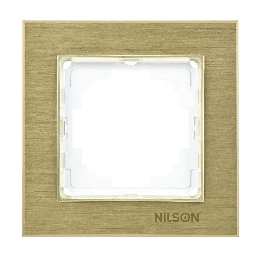 Рамка Nilson Alegra 1-на Золотой алюминий (25AN0091)