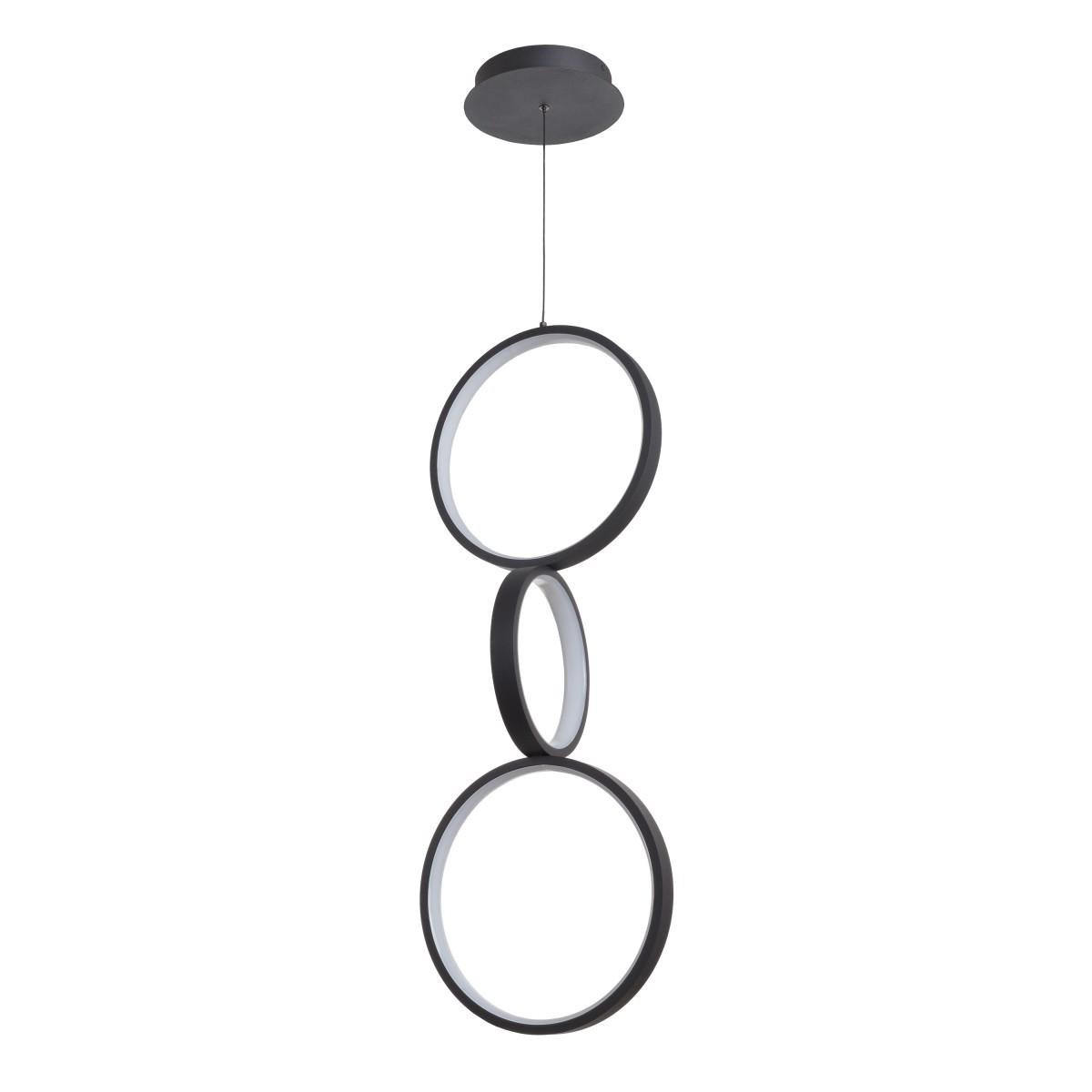 Люстра подвесная Brille BL-848S/64 W WW BK светодиодная для спальни