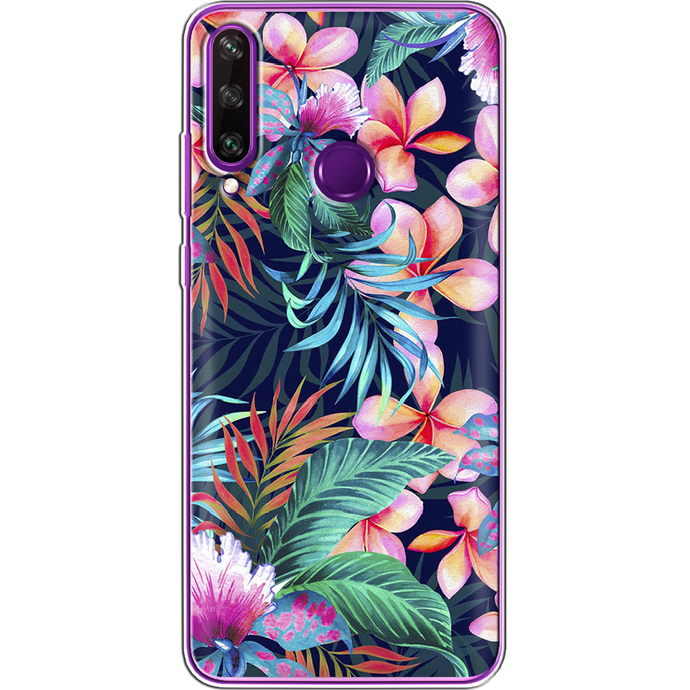 Чехол Boxface Huawei Y6p flowers in the tropics Прозрачный силикон (40017-up1971-40017)