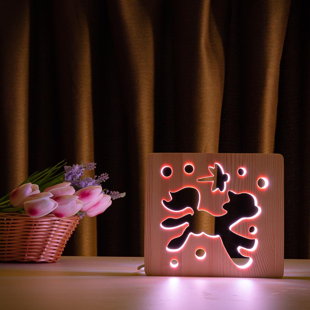 LED ночник ArtEco Light Пони и стрекоза из дерева (#12/2) - фото 3 LED ночник ArtEco Light Пони и стрекоза из дерева (#12/2) - фото 3