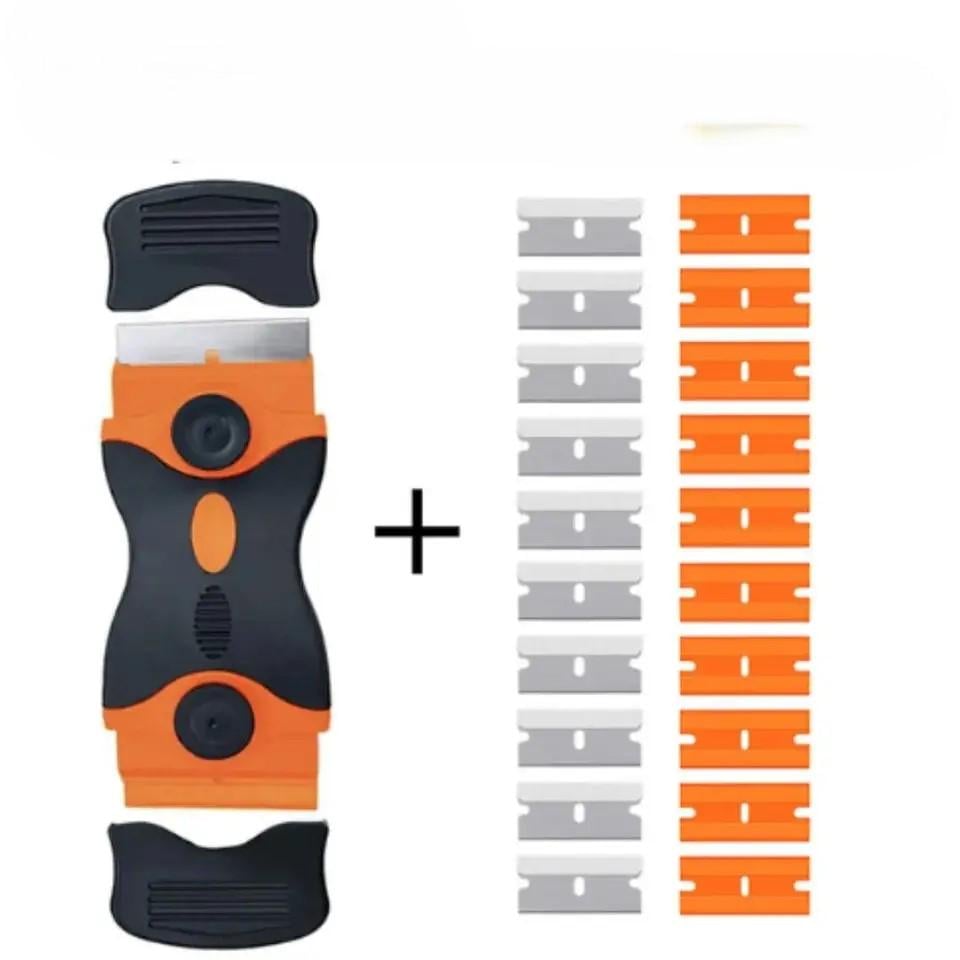 Нож-скребок с комплектом лезвий для чистки стекла и работы с самоклеящимися пленками (06-113) - фото 4