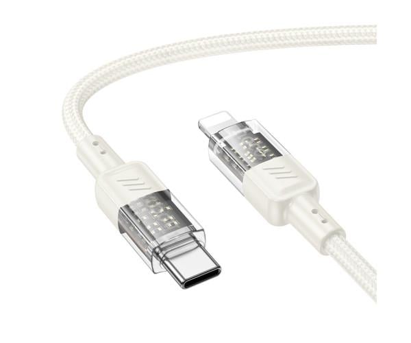 Кабель Data Hoco U129 PD27W Type-C-Lightning 1,2 м Beige (0500042201-3210113)