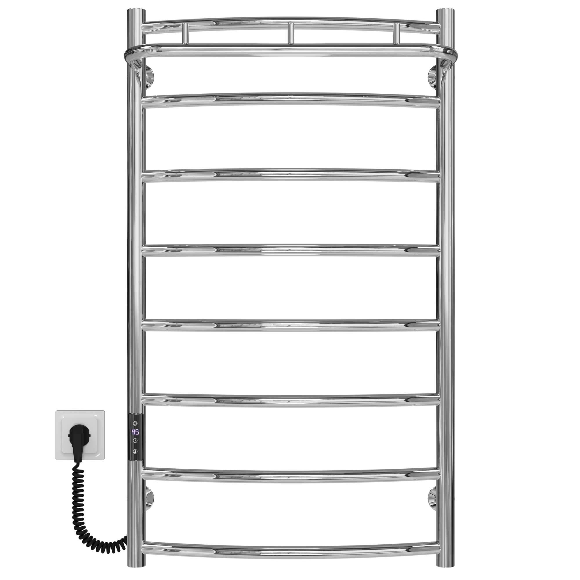 Полотенцесушитель электрический Deffi Классик N П8 JD03 левое подключение нержавеющая сталь 500х900 мм Хром (C.KN.90.50.8.E.C.L.1)