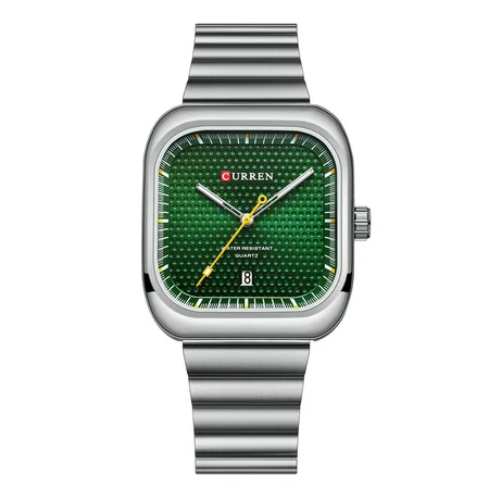 Наручний годинник Curren 8460 Silver/Green