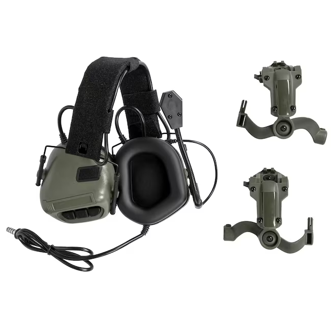 Навушники активні для стрільби Wosport HD-19 Gen 5 із кріпленням Чебурашки Оливковий Навушники активні для стрільби Wosport HD-19 Gen 5 із кріпленням Чебурашки Оливковий