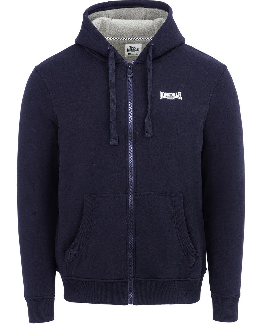 Куртка чоловіча Lonsdale 32241518 sherpa демісезонна з підкладкою XL Темно-синій (2322415184709)