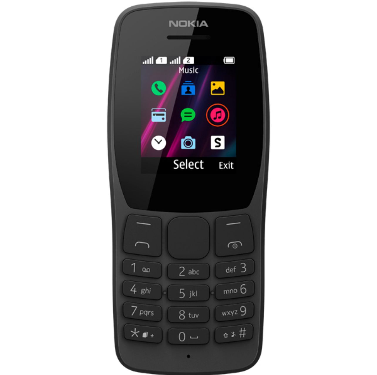 Телефон Nokia 110 TA-1192 1,77" TFT 160x120 2SIM 800 mAh Black