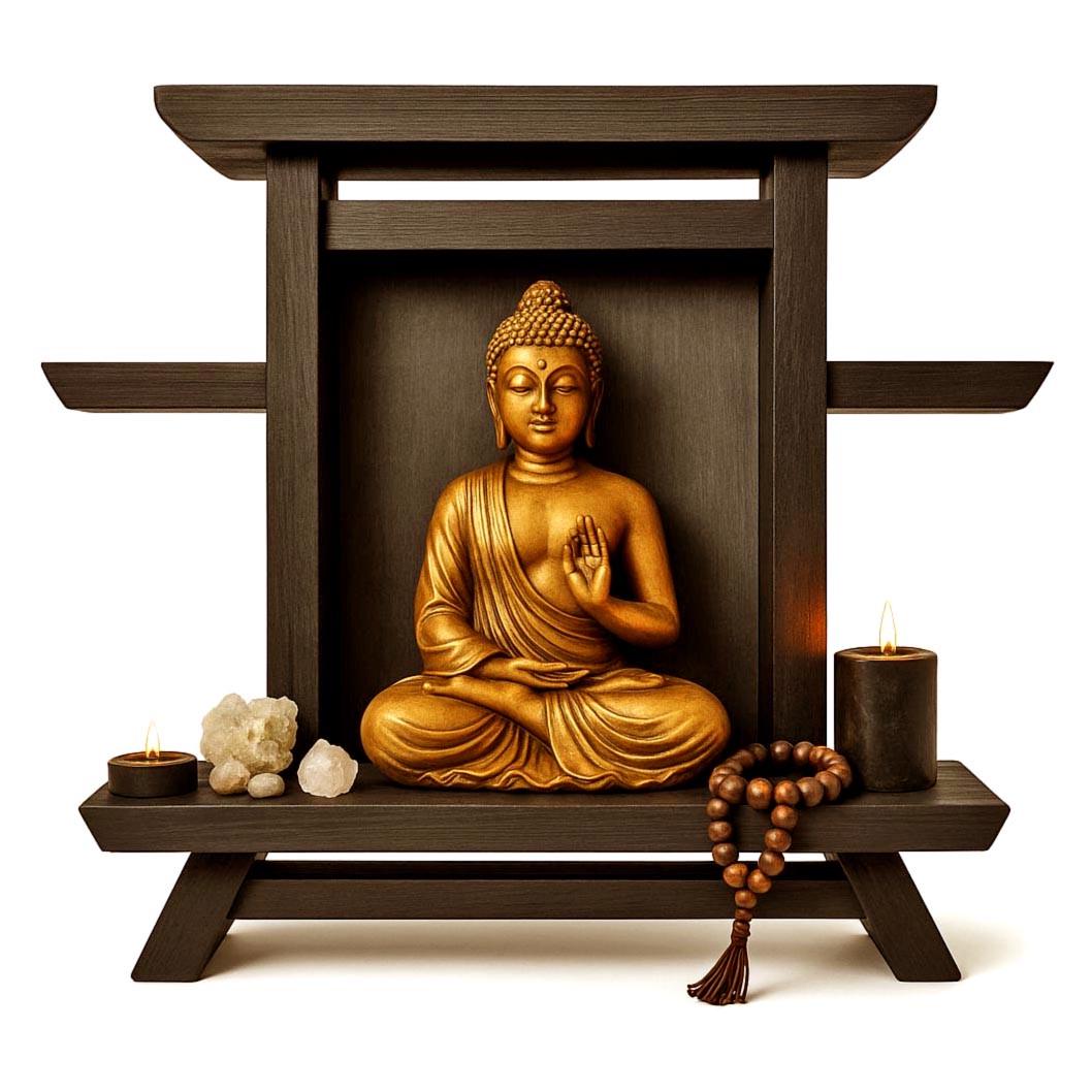 Алтарь для медитации из дерева Ходен Мокко (ЛАТ-017510)