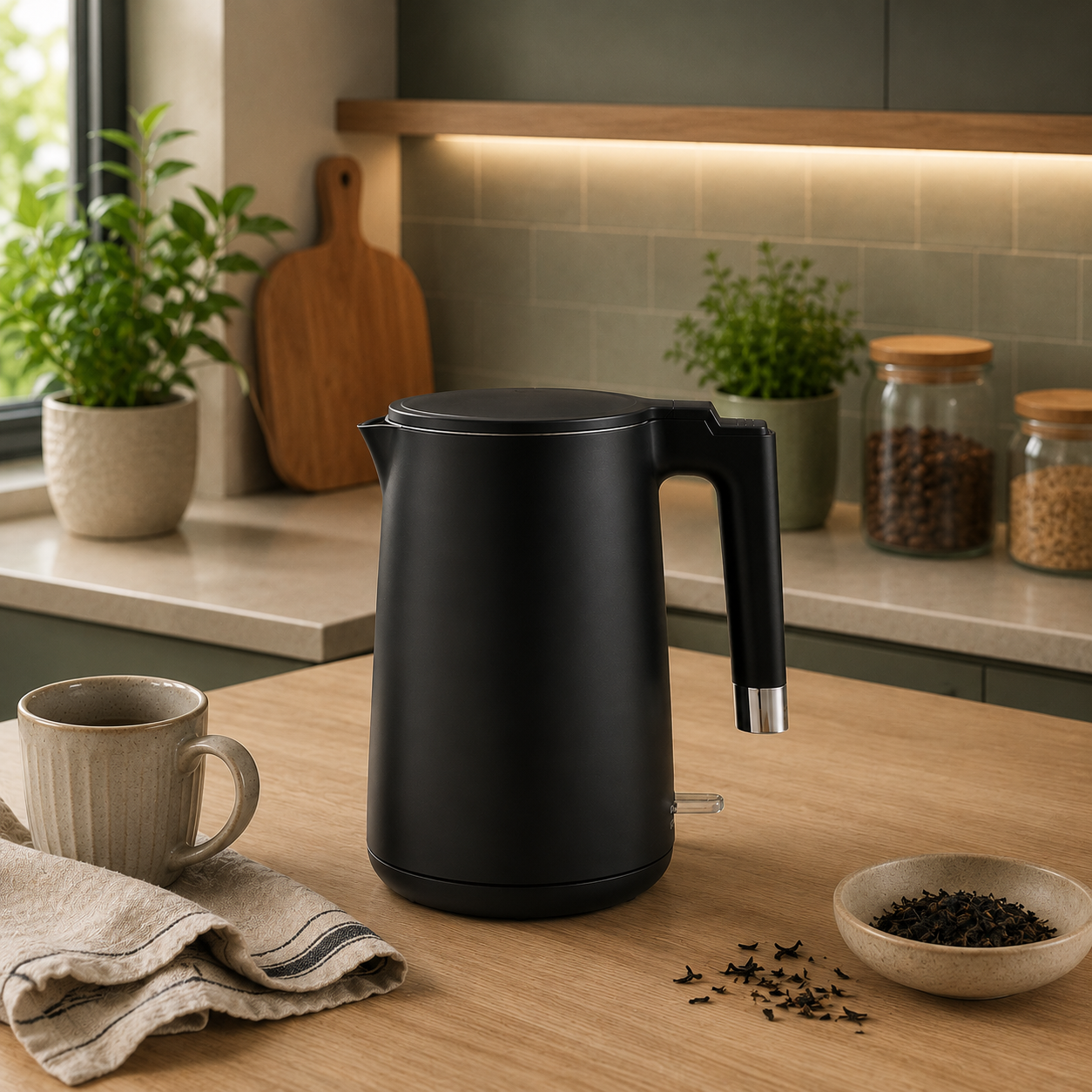 Электрочайник Maestro MR-026-BLACK 1,7 л с двойными стенками 1800 Вт Черный