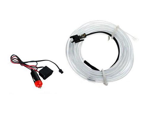 Гнучкий холодний неон в авто 5 м 12В Блакитний (bc657e0e)