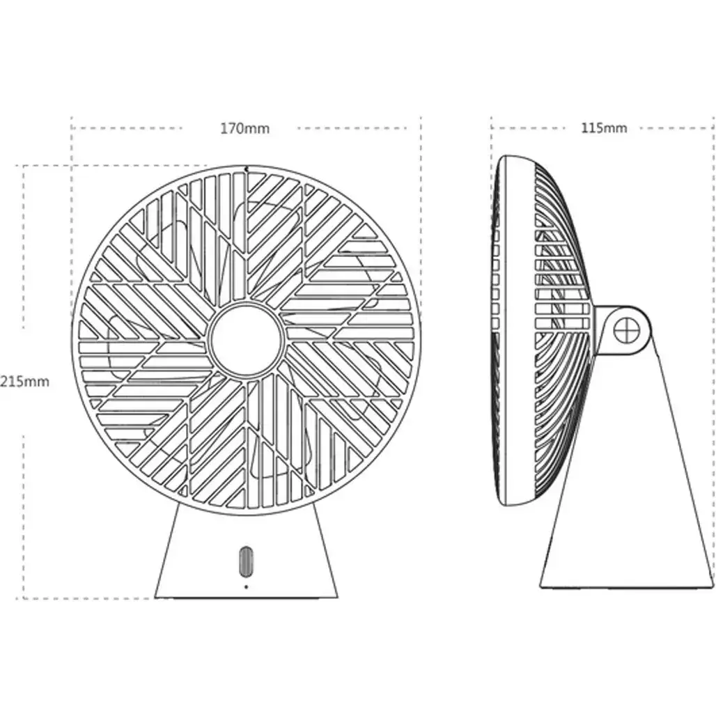 Вентилятор портативный Sothing Forest Desktop Fan DSHJ-S-1907 Red - фото 2