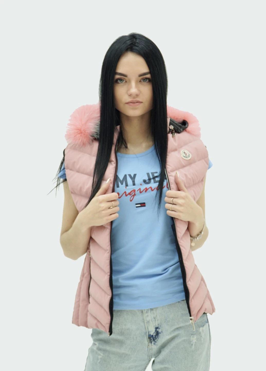 Жилет жіночий Moncler 168-1838 XL Rose