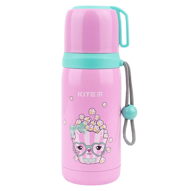 Термос KITE Popcorn 350 мл Розовый (K21-301-02)