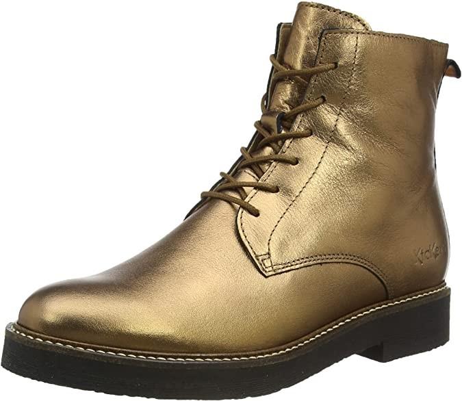 Ботинки демисезонные кожаные Kickers р. EUR 39 Bronze (7268097)