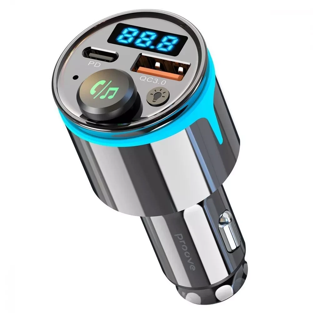 FM-трансмиттер Proove FM Launcher Nexus АЗУ 30W PD/QC3.0 Type-C/USB Black