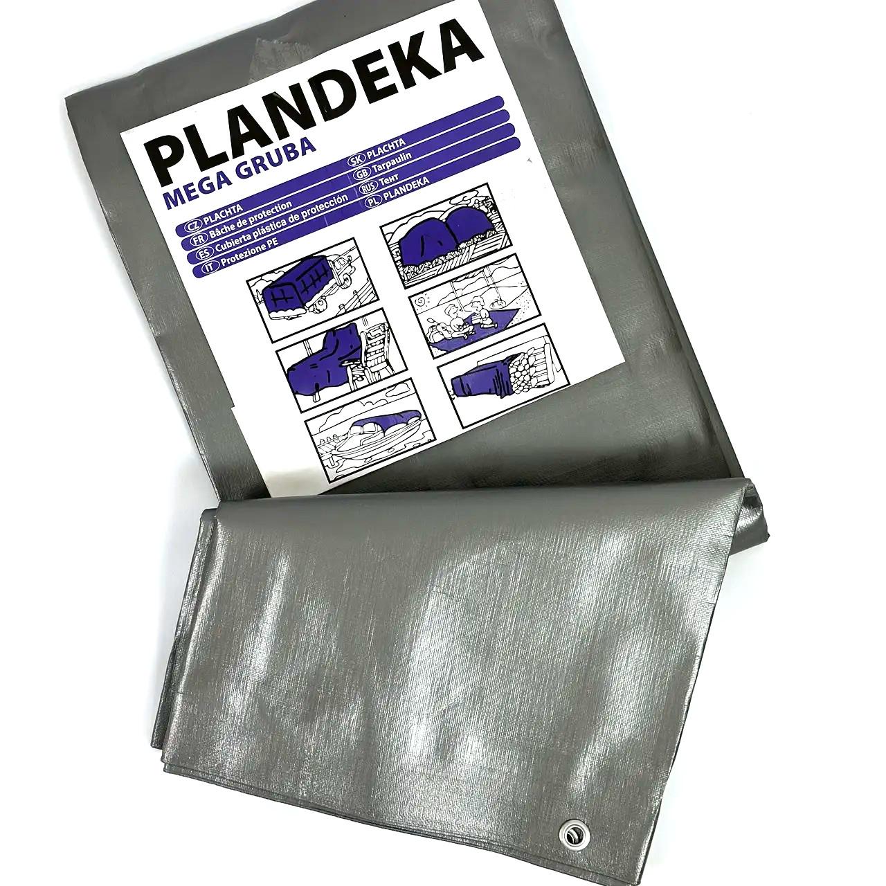 Тент 260 г/м2 5х8 Plandeka Mega Gruba Серо-черный - фото 3 Тент 260 г/м2 5х8 Plandeka Mega Gruba Серо-черный - фото 3