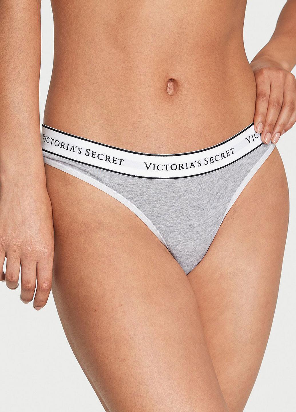 Трусики Victoria's Secret XL Сірий (144000415830QBVXL) - фото 1