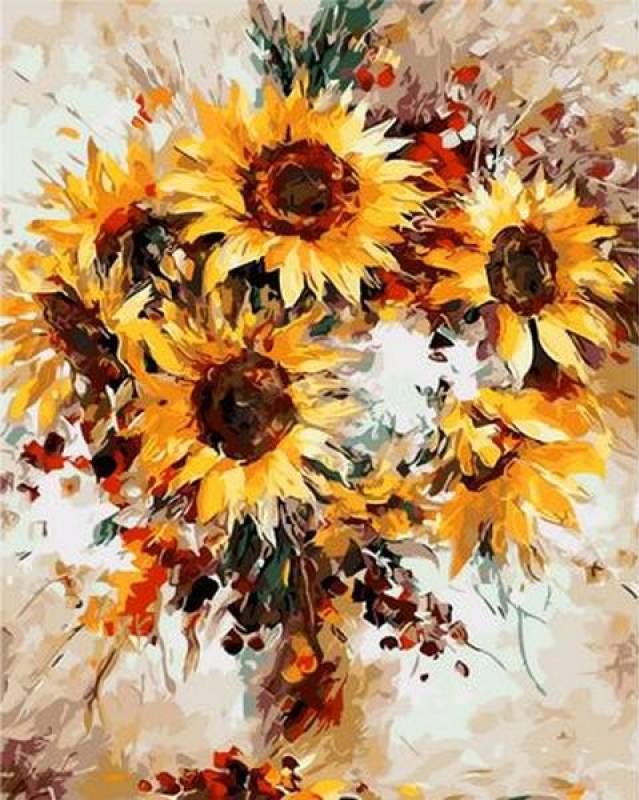 Картина по номерам Mariposa Солнечные цветы 40x50 см (skl-Q1121)