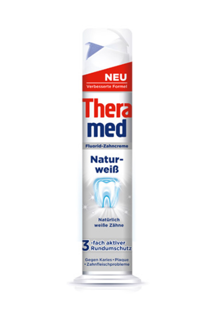 Зубная паста с дозатором TheraMed Natur-WeiB Природная белизна 100 мл