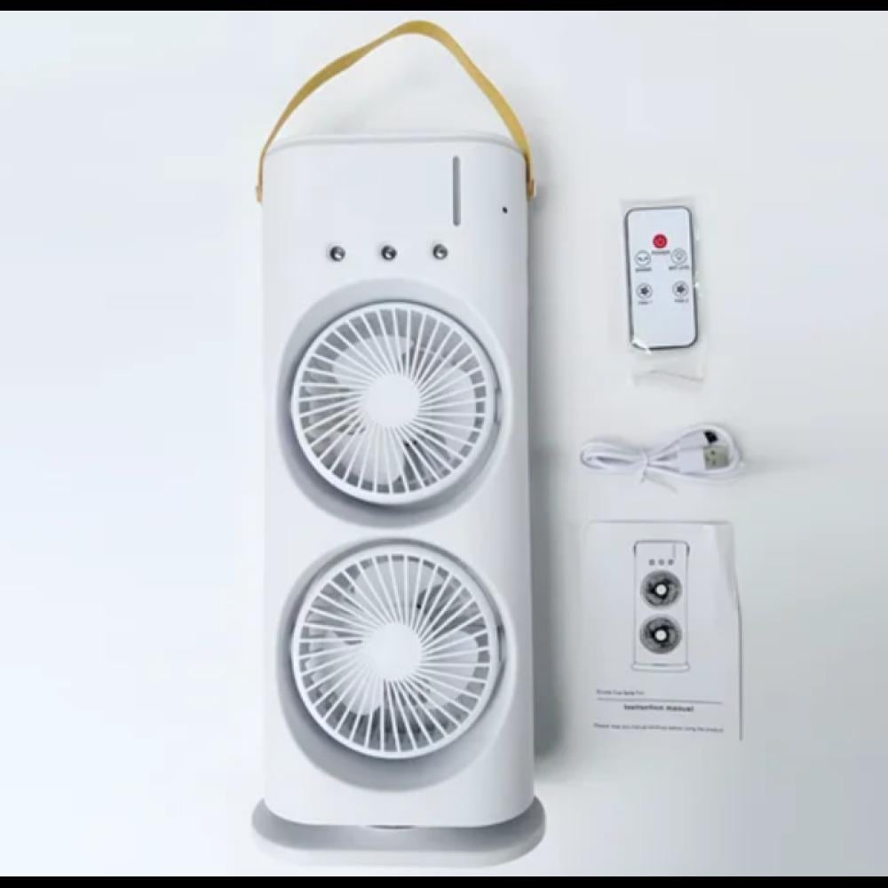 Вентилятор подвійний з функцією зволоження та пультом - фото 2 Вентилятор подвійний з функцією зволоження та пультом - фото 2