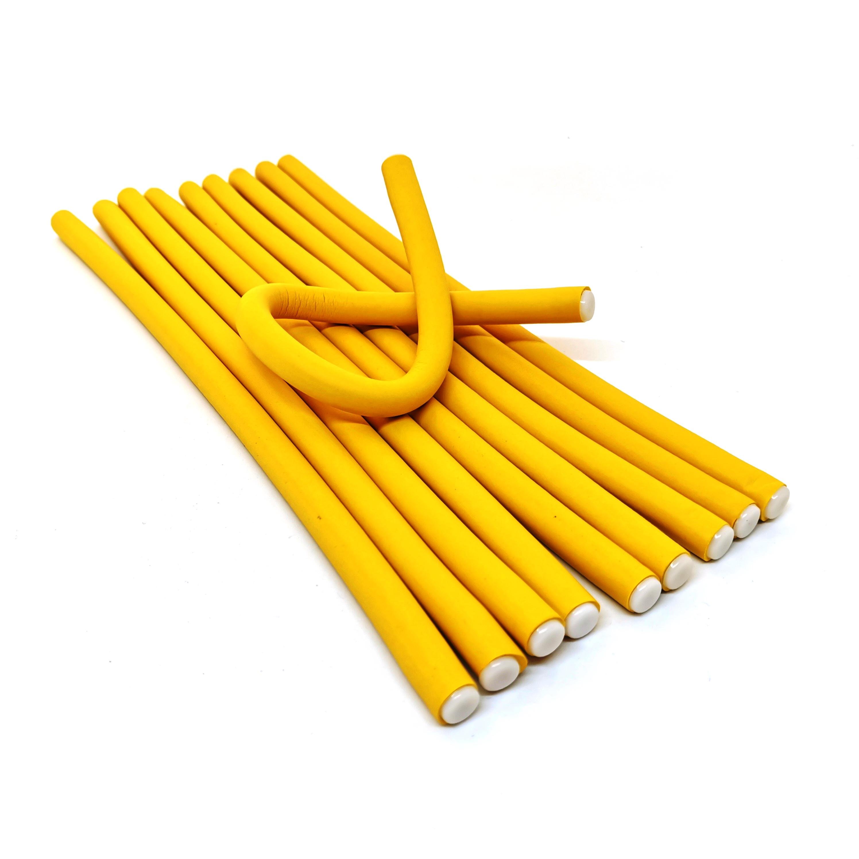 Бигуди-бумеранги из пенорезины 10 шт. 10 мм Желтый