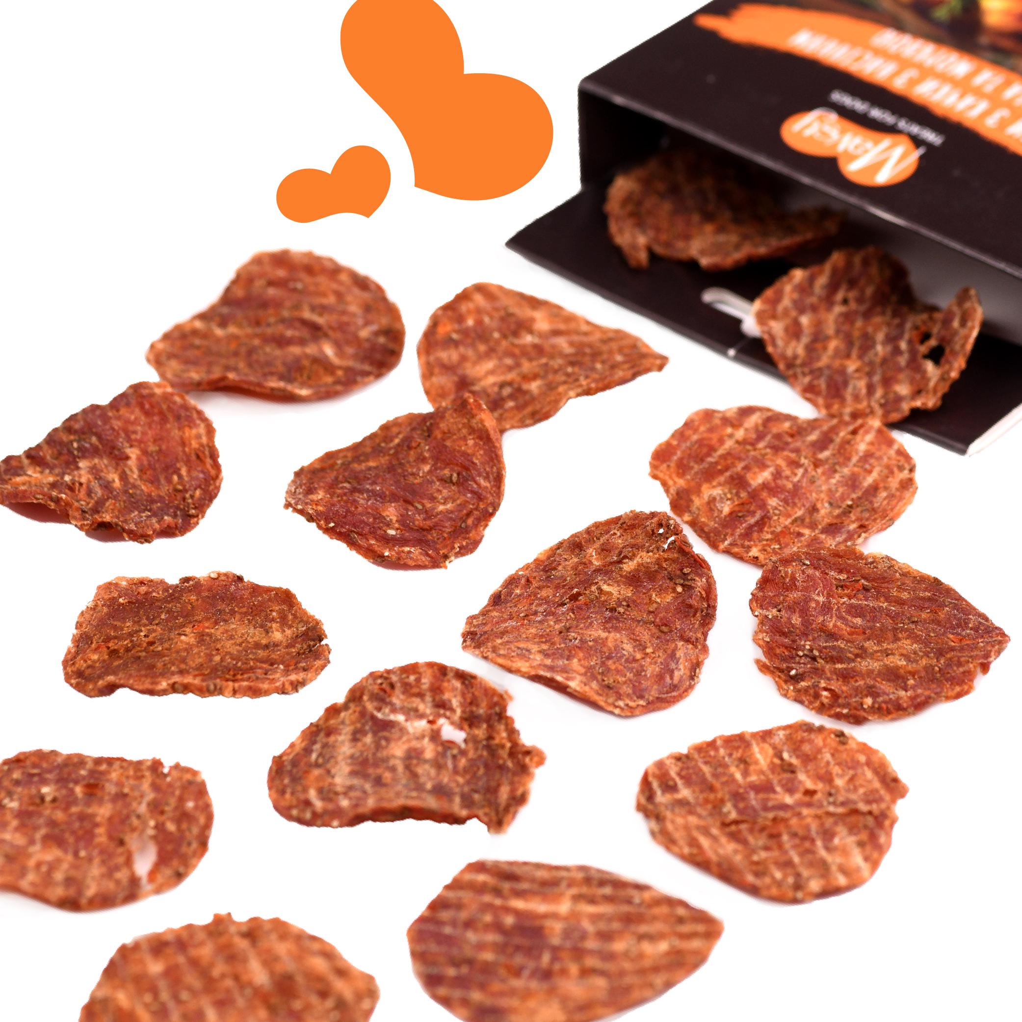 Лакомства для собак Mavsy Refined jerky DUCK CHIPS WITH CHIA SEEDS AND CARROTS чипсы из утки с семенами чиа и морковью от 3-х месяцев 50 г (24628292) - фото 3