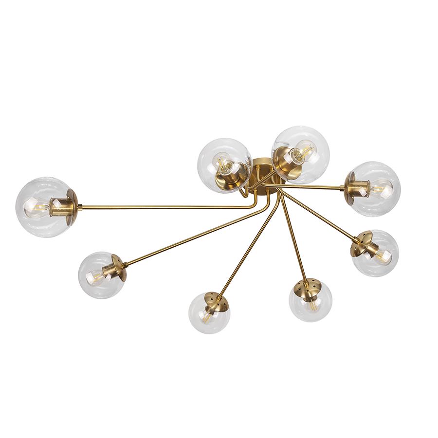 Люстра молекула потолочная Levistella 7529803-8 BRZ/CL бронзовый плафон Прозрачный