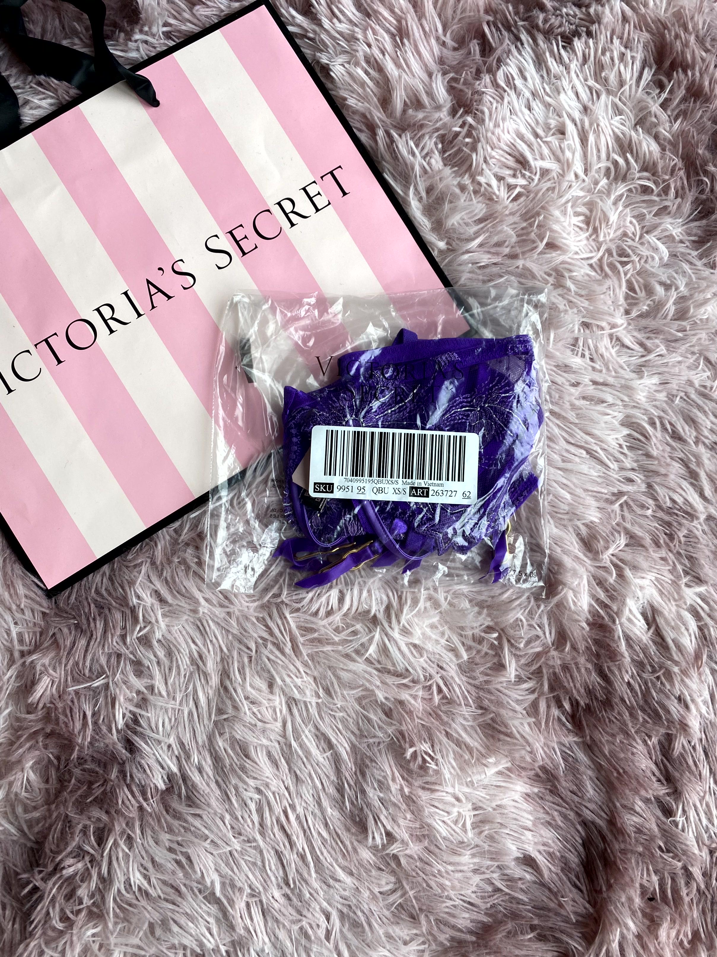 Пояс для чулок Victoria's Secret Very Sexy Starstruck Garter Belt XS/S Фиолетовый (26372762) - фото 12