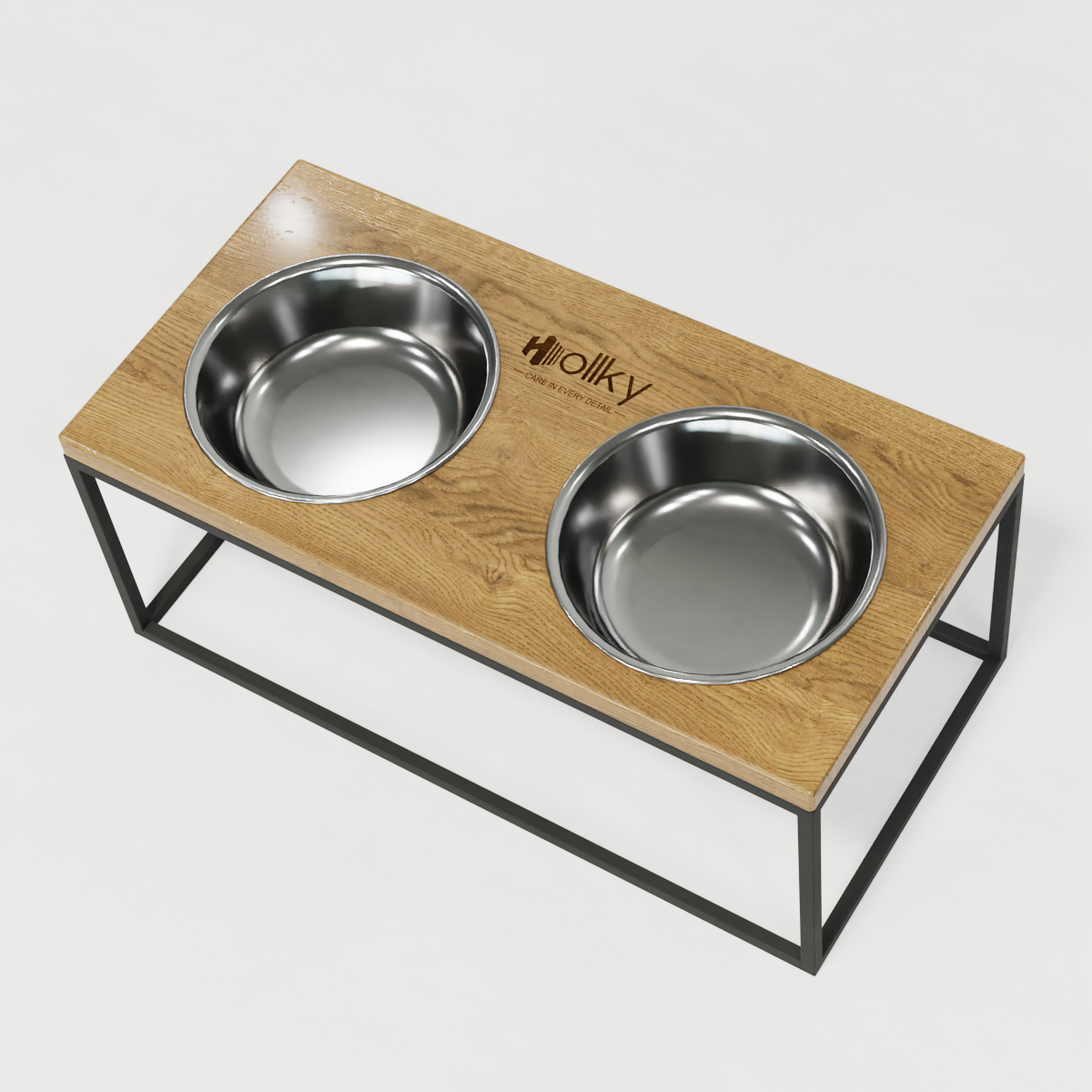 Миски на подставке для больших собак Hollky Base XL20 2х1,8 л (BXL20-522620-GRNT) - фото 6 Миски на подставке для больших собак Hollky Base XL20 2х1,8 л (BXL20-522620-GRNT) - фото 6