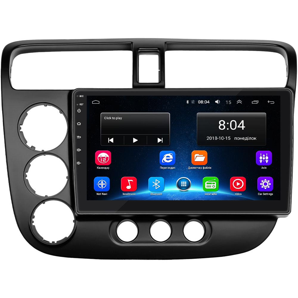 Автомагнітола штатна Lesko Base для Honda Civic VII рестайлінг 2003-2006 р. Wi-Fi/GPS 2/32 GB 9" (10904-59579)