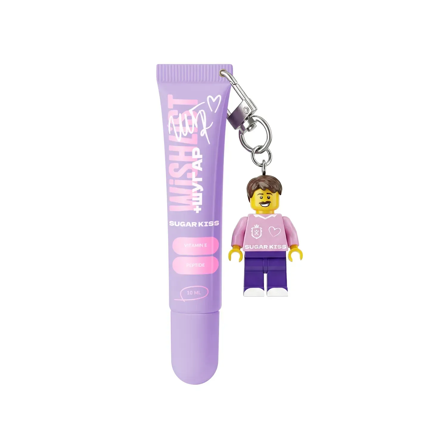 Бальзам-блиск для губ SUGAR KISS WiSHLiST 10 мл іграшкою-брелоком "ОЛЕГ ШУГАР" (WL-03-169)