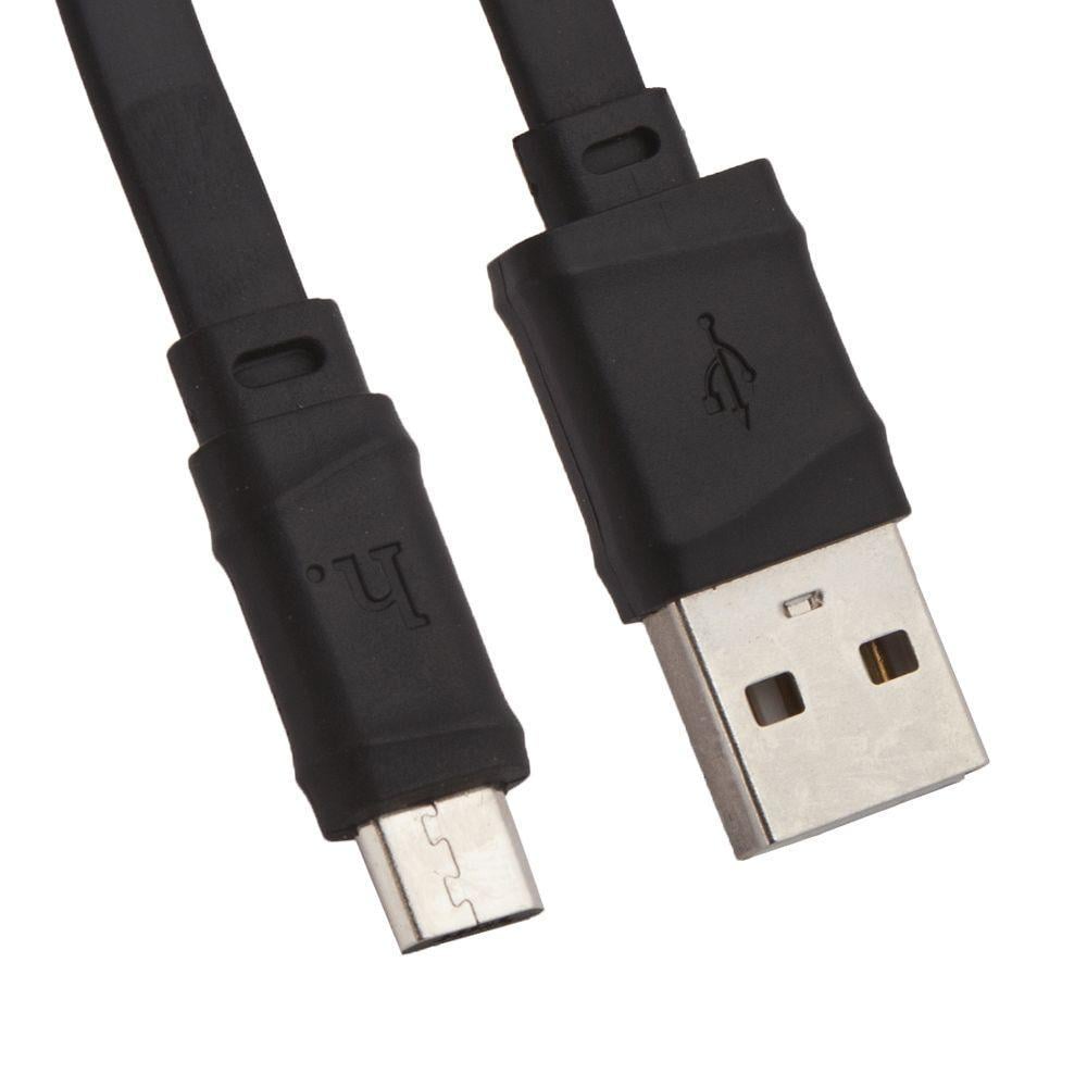 Кабель синхронізації Hoco X5 Bamboo USB-microUSB 2,4 A 1 м Black (3_02619) - фото 2