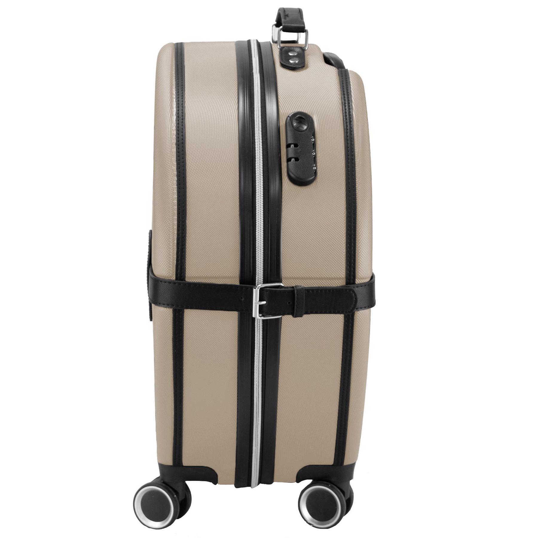 Чемодан малый ручная кладь SEMI LINE 20" ABS-Plastic S Champagne/Black (T5674-2) - фото 4