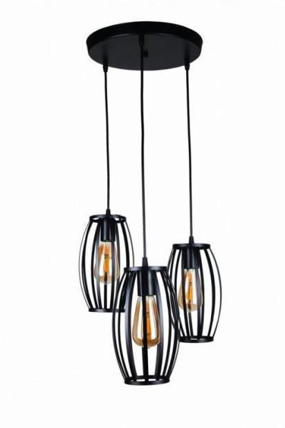 Люстра Svlight подвесная в стиле лофт колба терхламповая A250/3 Черный (1119517207)